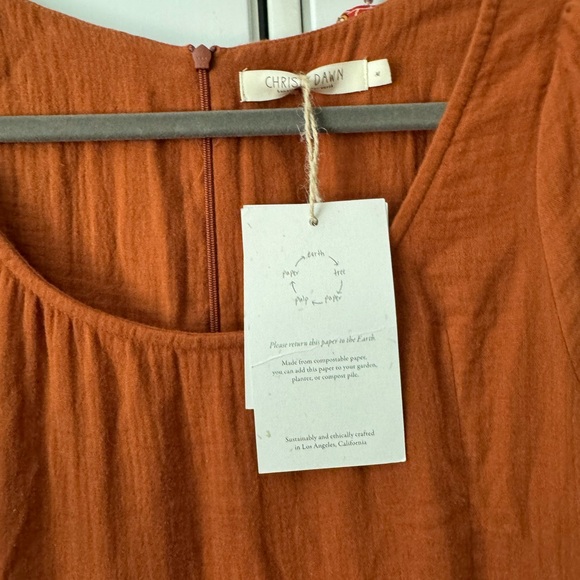 Christy Dawn Scarlett Dress in Rust - Picture 7 of 8